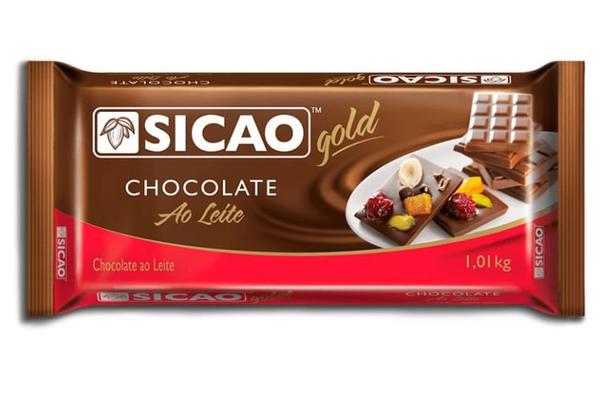 Chocolate em Barra Gold ao Leite Sicao 1,010kg