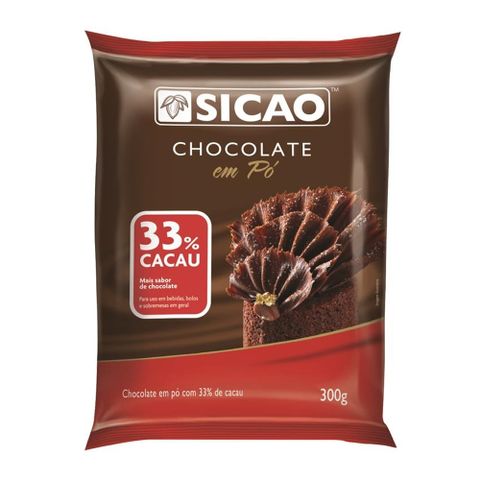 Chocolate em Pó 33% 300g - Sicao