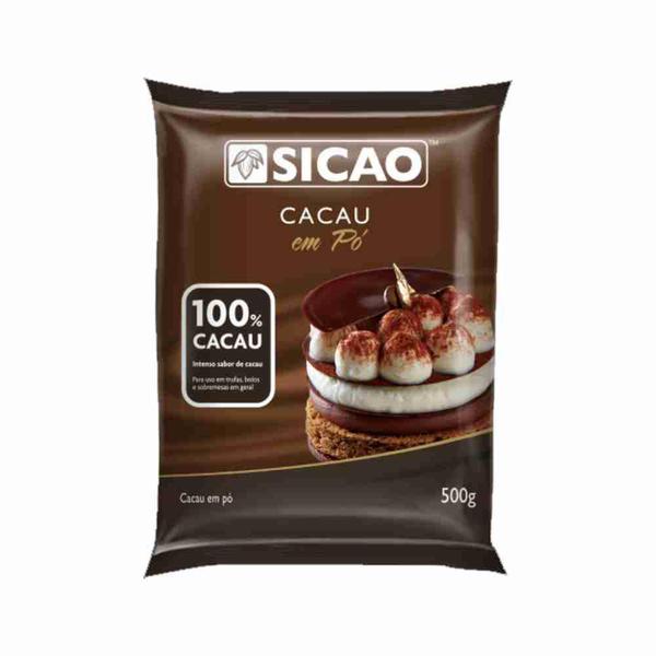 Chocolate em Pó 100% Cacau 500gr Callebaut