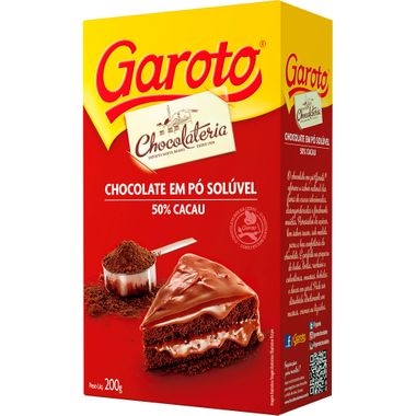 Chocolate em Pó Garoto 200g Cx. C/ 20 Un.