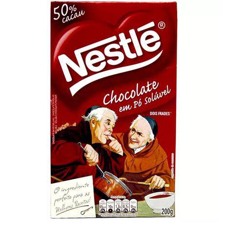 Chocolate em Pó Solúvel 50% Cacau Dois Frades - 200g Nestlé