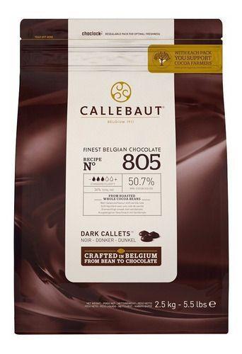Chocolate Gotas Amargo Callebaut Nº805 - 2,5kg