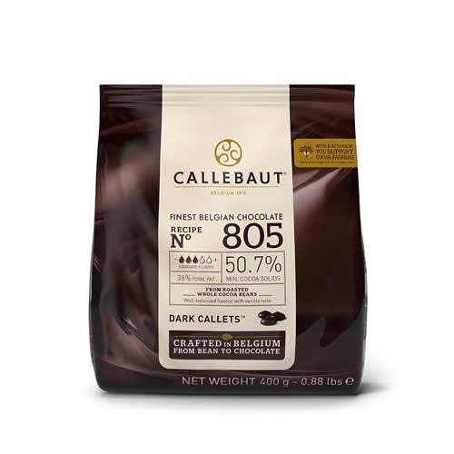 Chocolate Gotas Callebaut 50.7 DARKC 400g (50,7 Cacau)