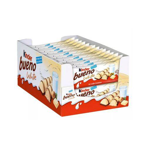 Chocolate Kinder Bueno Branco C/30un 39gr - Ferrero