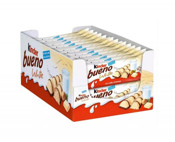 Chocolate Kinder Bueno Branco C/30un 39gr - Ferrero