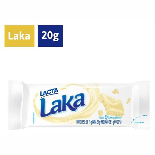 Chocolate Lacta Laka Tablete 20 G Display com 20 Unidades