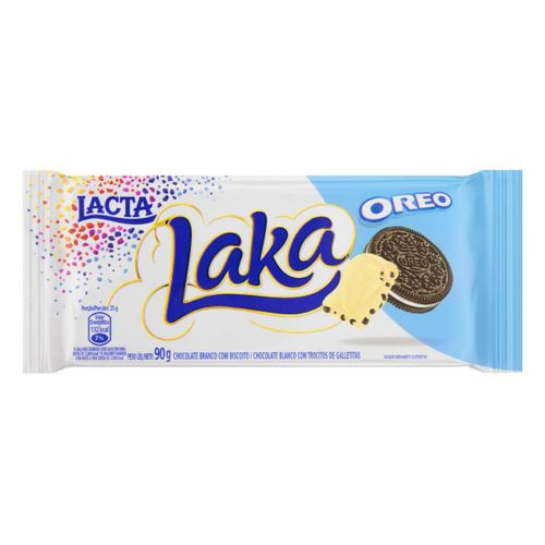 Chocolate Laka com Oreo 90g CHOC LACTA 90G-TA BCO OREO
