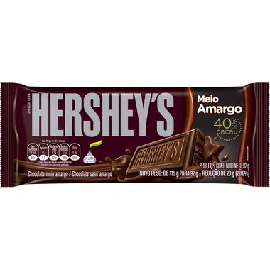 Chocolate Meio Amargo Hershey's 92g