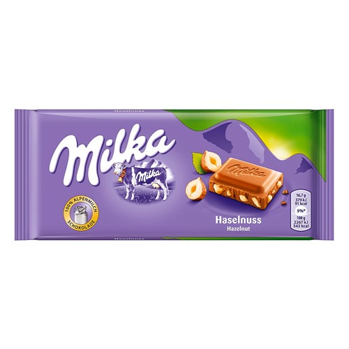 Chocolate Milka Hazelnuts com 100g
