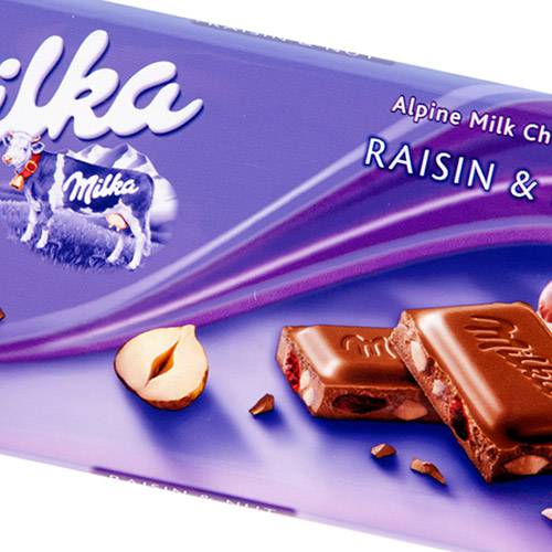 Chocolate Milka Rainsins Nuts 100 G