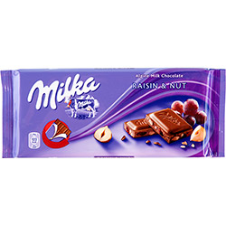 Chocolate Milka Rainsins Nuts 100 G