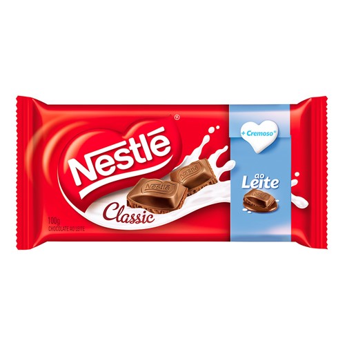 Chocolate Nestlé Classic ao Leite 100g