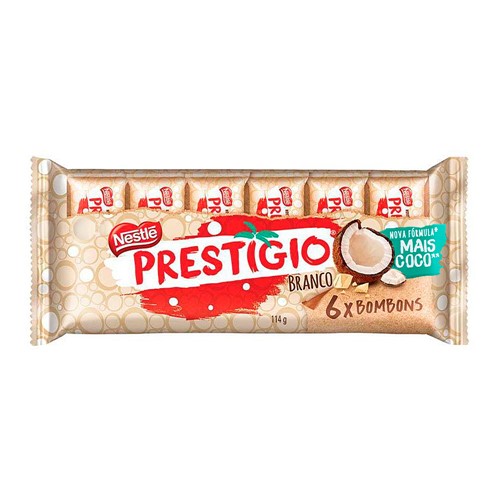 Chocolate Nestlé Prestígio Branco 114g