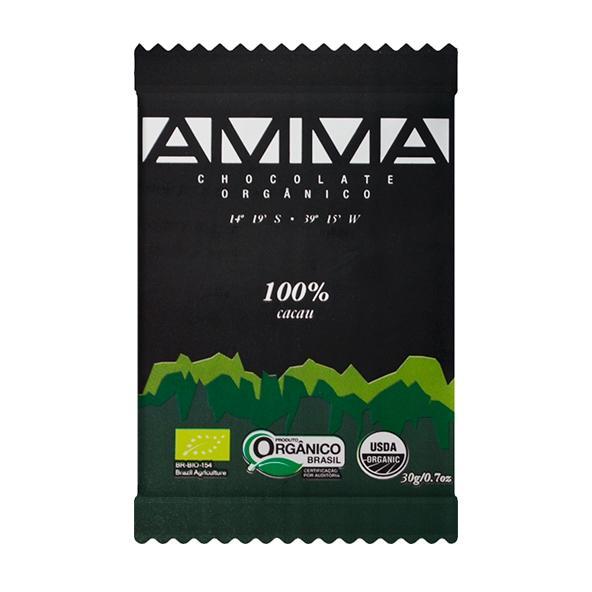 Chocolate Orgânico 100 30g - Amma Chocolate