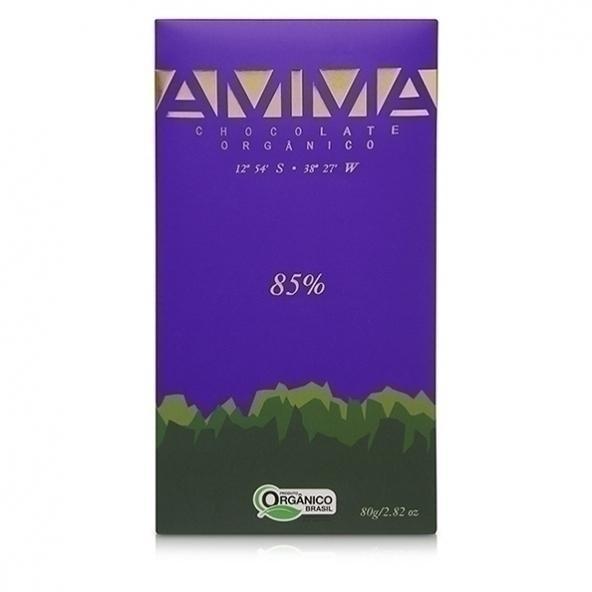 Chocolate Orgânico 85% - Amma Chocolate