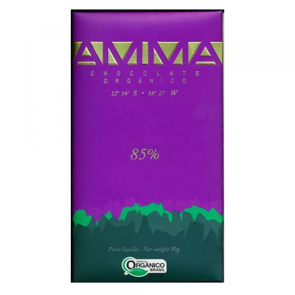 Chocolate Orgânico 85% Cacau 80g - Amma