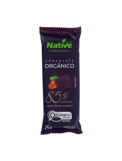 Chocolate Orgânico 85% Cacau Native 25g