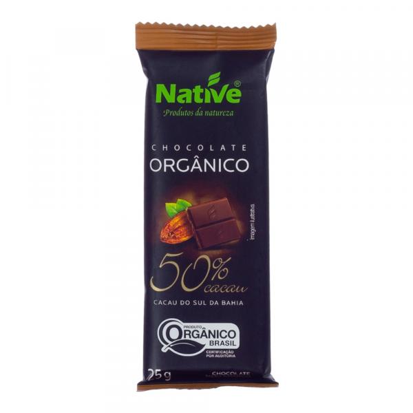 Chocolate Orgânico Native 50% Cacau 25g