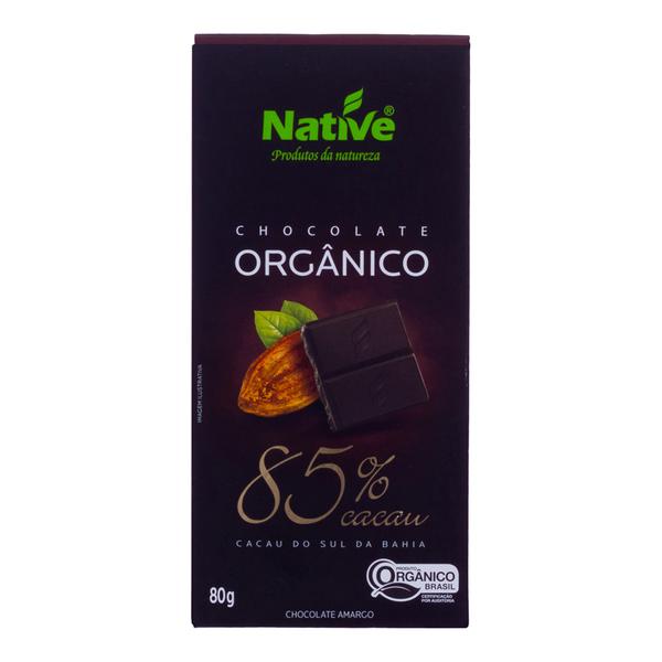 Chocolate Orgânico Native 85% Cacau 80g