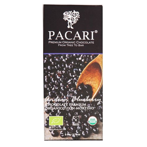 Chocolate Orgánico Pacari Blueberries 50 G