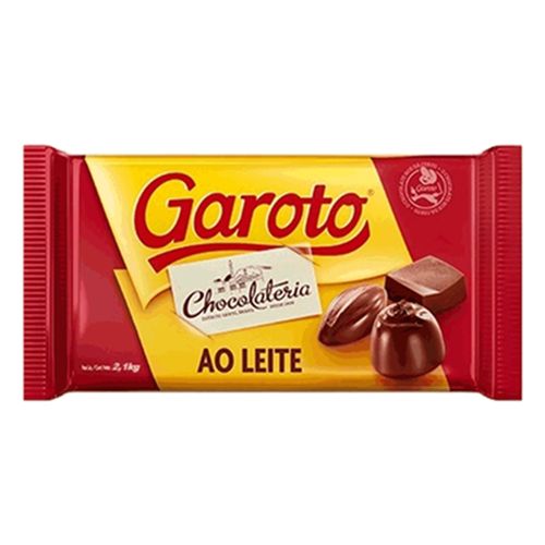 Chocolate para Cobertura GAROTO ao Leite 2,1kg COB CHOC GAROTO ao LEITE 2,1KG-BR