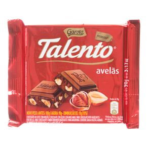 Chocolate Talento Avelã Garoto 90g
