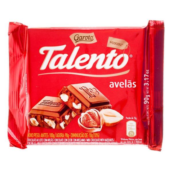 Chocolate Talento Avelãs 90G - Garoto