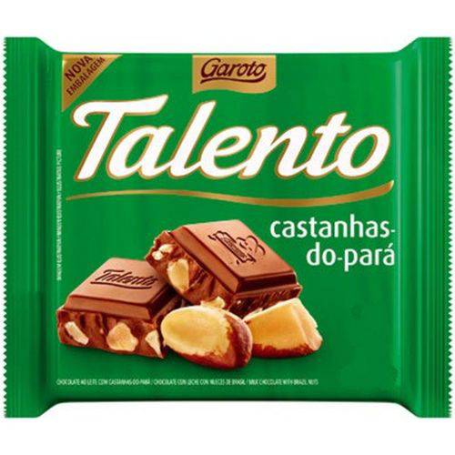 Chocolate Talento Castanha 90gr (Verde)