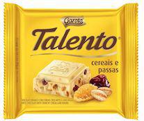Chocolate Talento Cereais e Passas Garoto 90g