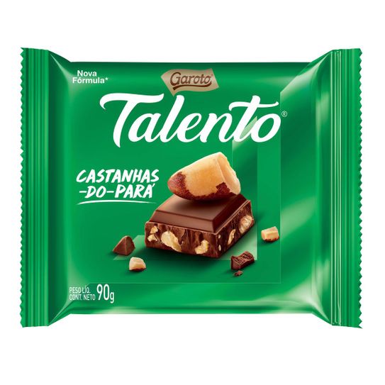 Chocolate Talento Garoto Castanhas do para 90g