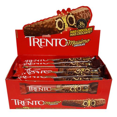 Chocolate Trento Massimo 38% Cacau C/16 - Peccin