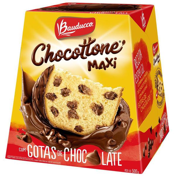 Chocottone Maxi Gotas de Chocolate 500g 1 UN Bauducco
