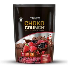 Choko Crunch Whey Protein 555g Chocolate C/ Frutas Vermelhas Probiotica - 552 G - Chocolate / Frutas Vermelhas