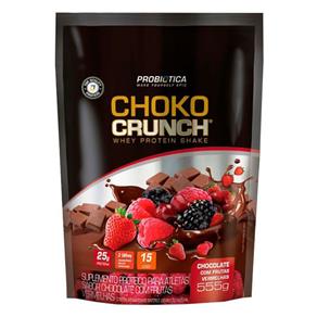 Choko Crunch Whey Protein Shake Probiótica - Chocolate com Frutas Vermelhas - 555g