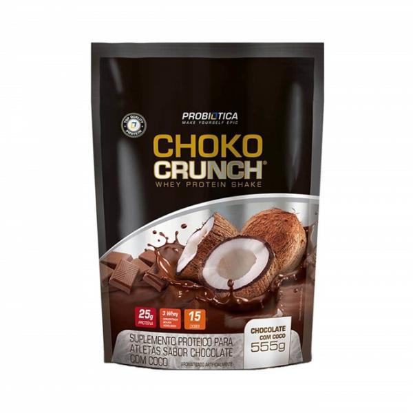 CHOKO CRUNCH WHEY SHAKE 555g - CHOCOLATE C/ COCO - Probiótica