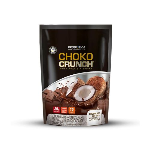 Choko Crunch Whey Shake Chocolate com Coco Probiótica 555g