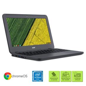Chromebook Acer C731-C9DA Intel Celeron 4GB RAM 32 EMMC Tela de 11.6" HD Chrome OS