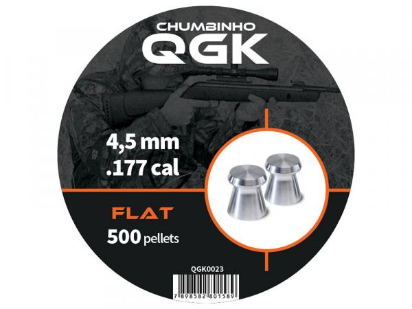 Chumbinho QGK 4,5mm 500 Unidades - Flat