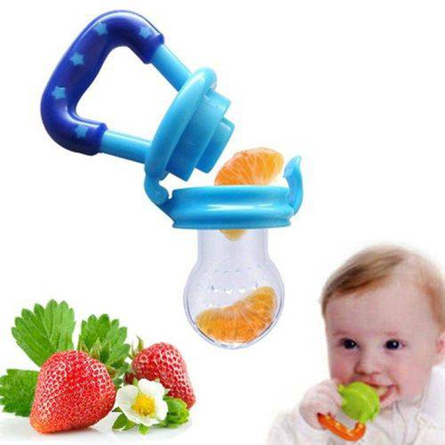 Chupeta Alimentadora Bico para Bebê Menino Tamanho Médio Cor Azul