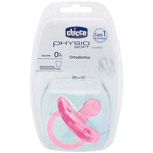 Chupeta Chicco Physio Soft Rosa 0-6 MESES - 34613