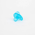 Chupeta De Bebê Silicone Liso Azul Lillo
