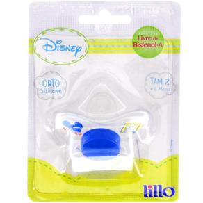 Chupeta Disney Orto Silicone T.2 +6 Meses Azul Lillo
