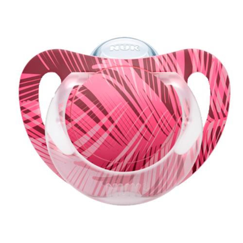 Chupeta Genius Girl Pink Stripes Tam 1 (0m+) - Nuk