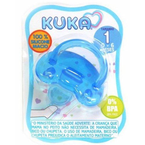 Chupeta Kuka Soft Silicone Ortodôntico Nº1 Azul Unidade CHUP KUKA SOFT SILIC ORTOD 1UN N1 AZUL