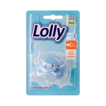 Chupeta Lolly Baby Special Silicone Ortodôntico N2 Azul