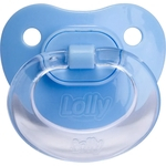 Chupeta Lolly Baby Special Silicone Ortodôntico N1 Azul