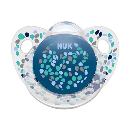 Chupeta Nuk Trendline Silicone Ortodôntica Tamanho 1 de 0 a 6 Meses Azul com 1 Unidade
