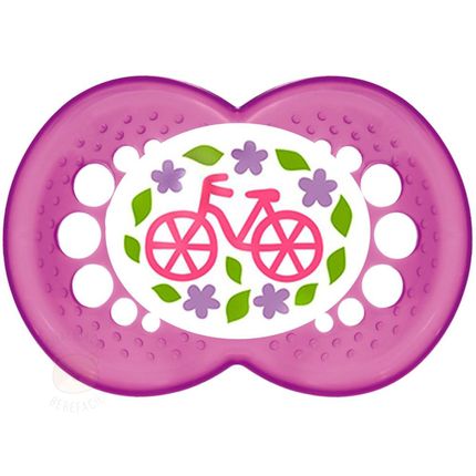 Chupeta Ortodôntica Pearl Silk Touch Girls Tam 2 (6m+) Bicicletinha - MAM