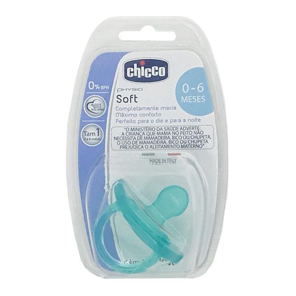 Chupeta Physio Soft Silicone Tam. 1 0-6m Azul - Chicco