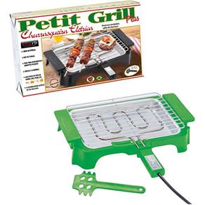 Churrasqueira Elétrica Anurb Petit Grill Plus com Grelha Removível e Espátula para Limpeza Verde - 220V